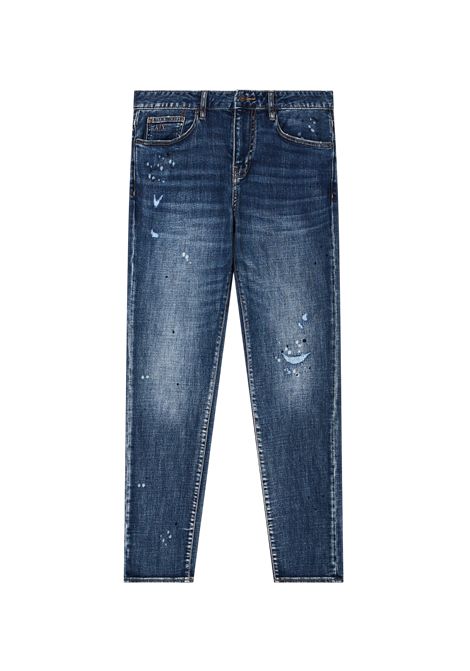 Jeans slim fit in pile di jeans ARMANI EXCHANGE | Jeans | XM000070 AF1712MB001